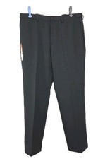 Haggar Mens Dress Pants 38 x 30 Cool 18 Performance Classic Fit Grey No Iron New