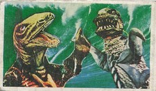 Vintage Japanese Menko Card Monster Fight Astronaut Space Kaiju