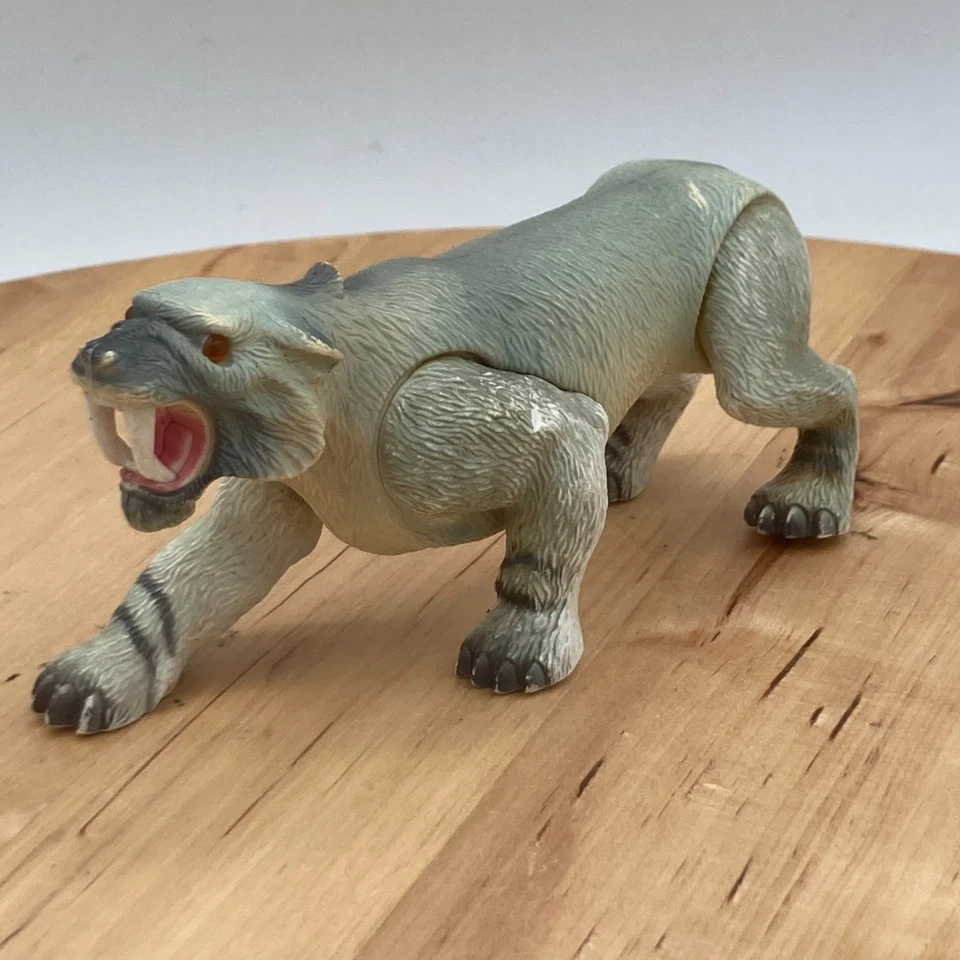 Винтаж 1990 Dino Riders Ледниковый период Саблезубый Тигр Патина Единственный в своем роде - Изображение 4 из 4