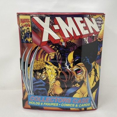Vintage X-Men Collectors Case 1994 Tara Toy Holds 6 Figures Comics Cards USA