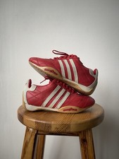 Zapatos de carreras vintage Adidas Toscana Goodyear rojos talla US5/UK4.5
