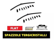 Coppia Spazzole Tergicristallo Anteriori Flat per Hyundai Atos MX dal 1997