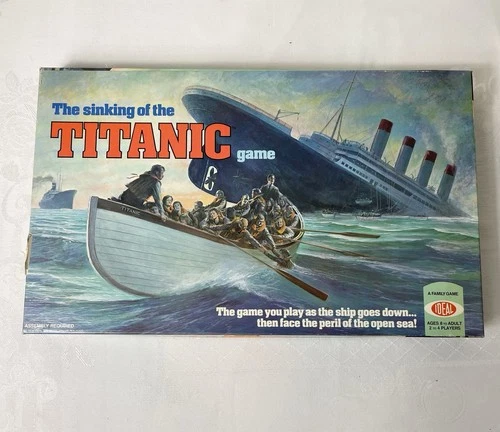 The Sinking of the Titanic Vintage Board Game Ideal 1976 Complete