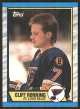 1989-90 Topps #45 Cliff Ronning DP RC St. Louis Blues 15230