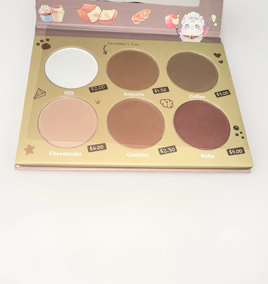 Brand New Nekoyaniri’s Bakery Contour Palette – 6-Shade Cute Anime Makeup Set - Image 3 of 4