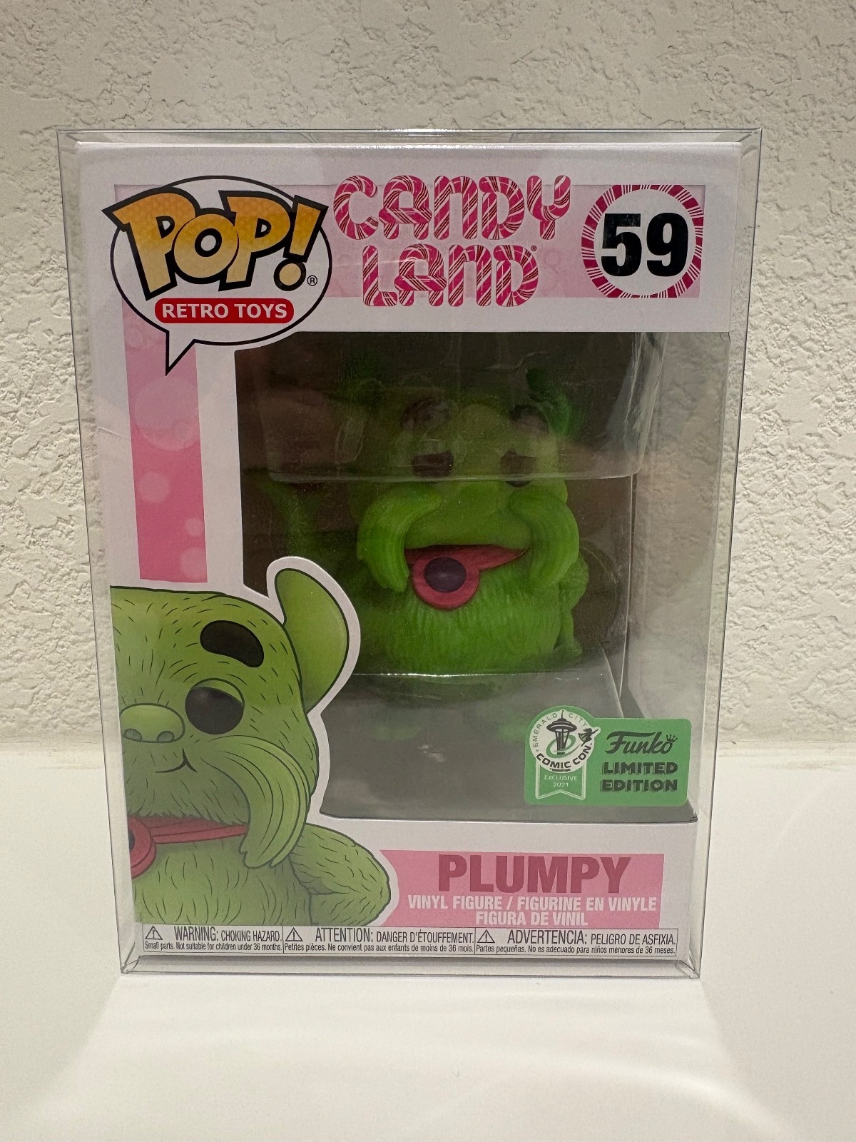 Plumpy Funko Pop! 2021 Eccc Exclusive #59 Candy Land Comic Con Sticker