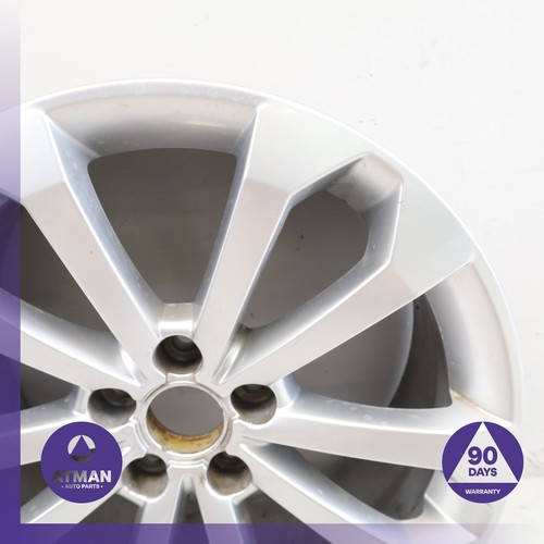 09-17 Audi 8R Q5 SQ5 8 x 18 18" Wheel Rim Silver 8R0601025BM OEM - Picture 4 of 18
