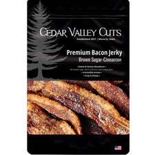 Cedar Valley Cuts: Brown Sugar-Cinnamon Premium Bacon Jerky