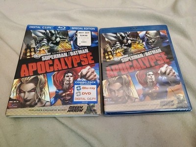 DCU Superman / Batman Apocalypse Blu-ray + Slipcover NEW