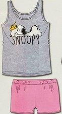 Snoopy Damen Schlafanzug Größe L Tanktop Shorts