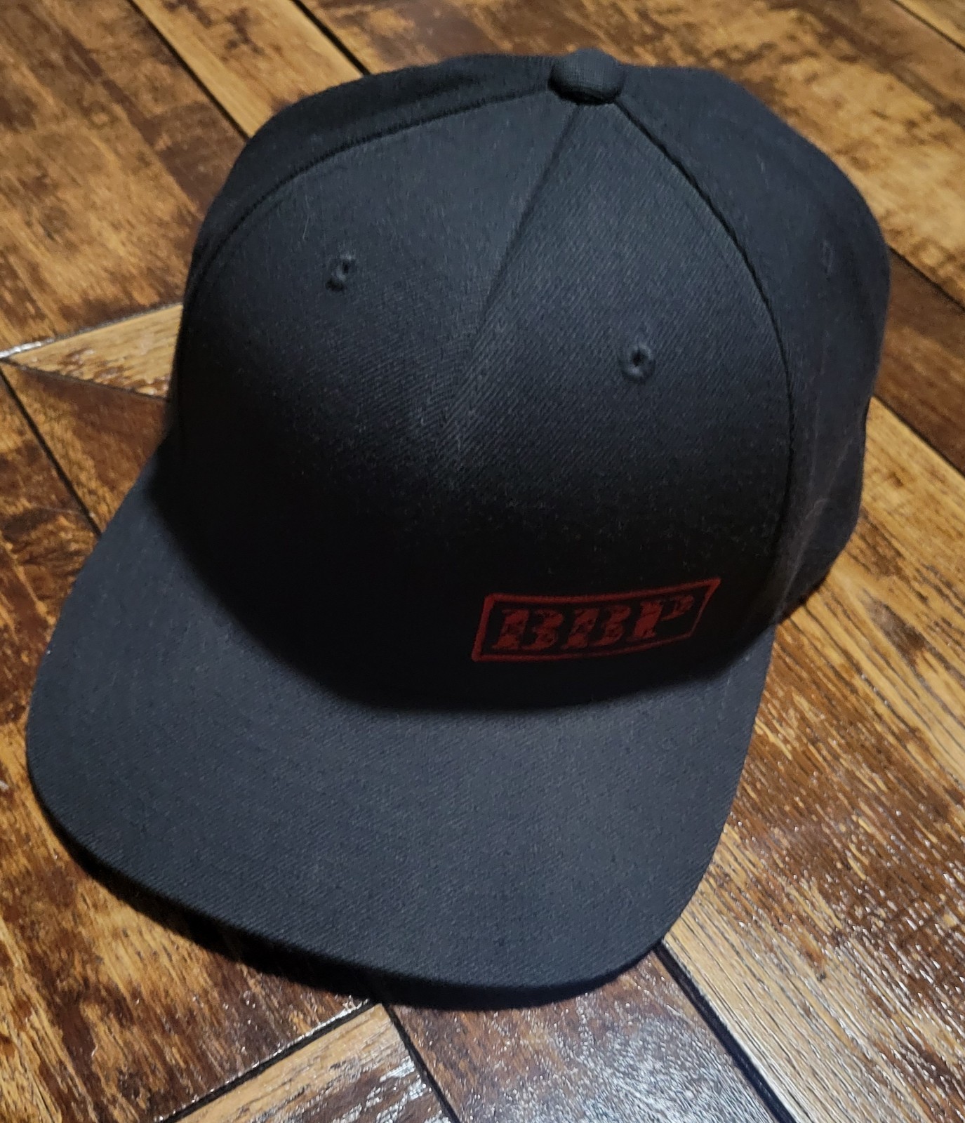 BLIT Black Adjustable Snapback Hat Men Solid Casu… - image 1
