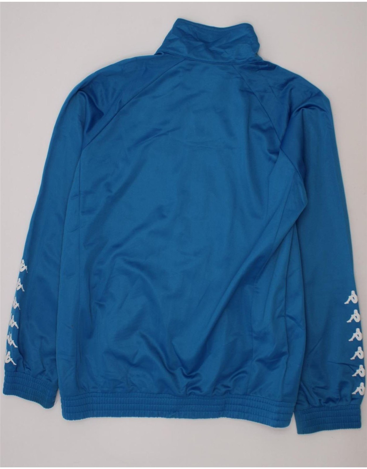 KAPPA Boys Graphic Tracksuit Top Jacket 15-16 Years Blue Polyester AN23 image 2