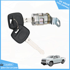 Rear Tailgate Liftgate Door Lock Cylinder With Keys For Toyota Tundra Tacoma Rear Tailgate Liftgate Door Lock Cylinder With Keys For Toyota Tundra Tacoma