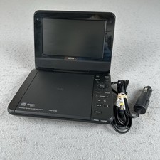 Sony DVP-FX780 Portable CD/DVD Player 7" W/ Car Charger - Tested Working
