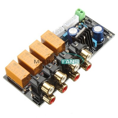 DIY Board Relay Switch Signal Selector Audio Input Signal Amplifier Board Kit