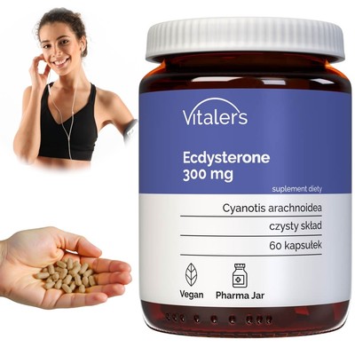 Ecdystérone 300mg Vitaler's - 60 Gélules Pour L'énergie, L'endurance Et La Récupération