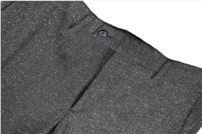 John Varvatos Men's Slim Wool Silk Blend Neat Texture Pants 31 Imperfect $598