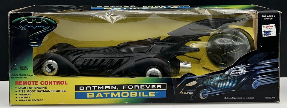 Vintage 1995 Batman Forever Batmobile RC Remote Control Open Box Kay-Bee Toys - Image 2 of 4