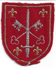 écusson blason brodé patch  armoirie de la commune de lesterps en charente