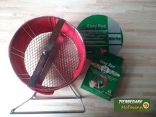 Hamsterrad Metall mit Ständer Laufband Jute für 15 cm und 20cm Laufrad Ø 15cm