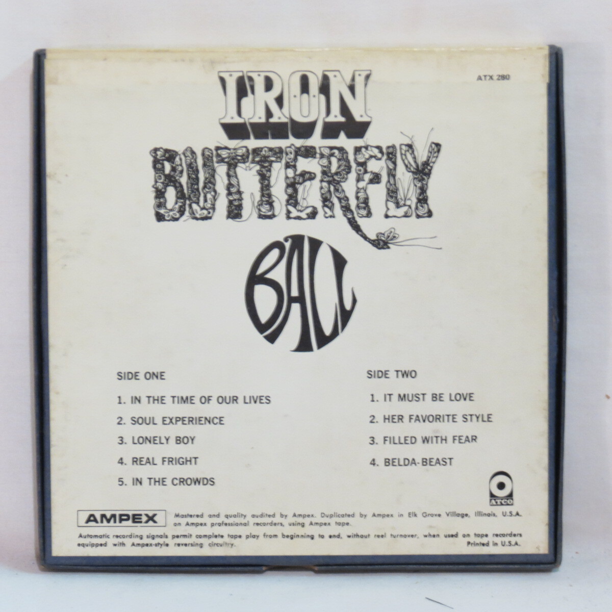 IRON BUTTERFLY Ball 1969 R2R reel tape 3 ¾ ips EX eBay