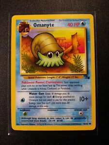 Omanyte Fossil Pokemon Card LP