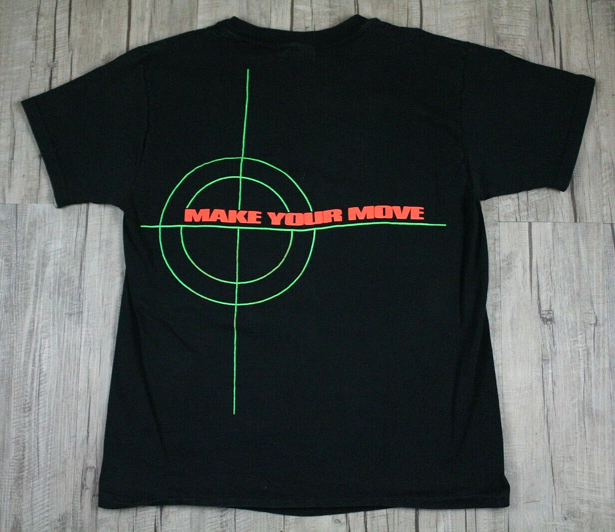 Vintage 90s Patriot Games Movie Promo Tom Clancy T-Shirt Black 