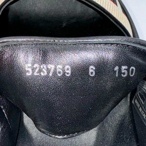 GUCCI Nylon Cirano Lux Stripe Mens Cleat Sole Slingback  display picture 2