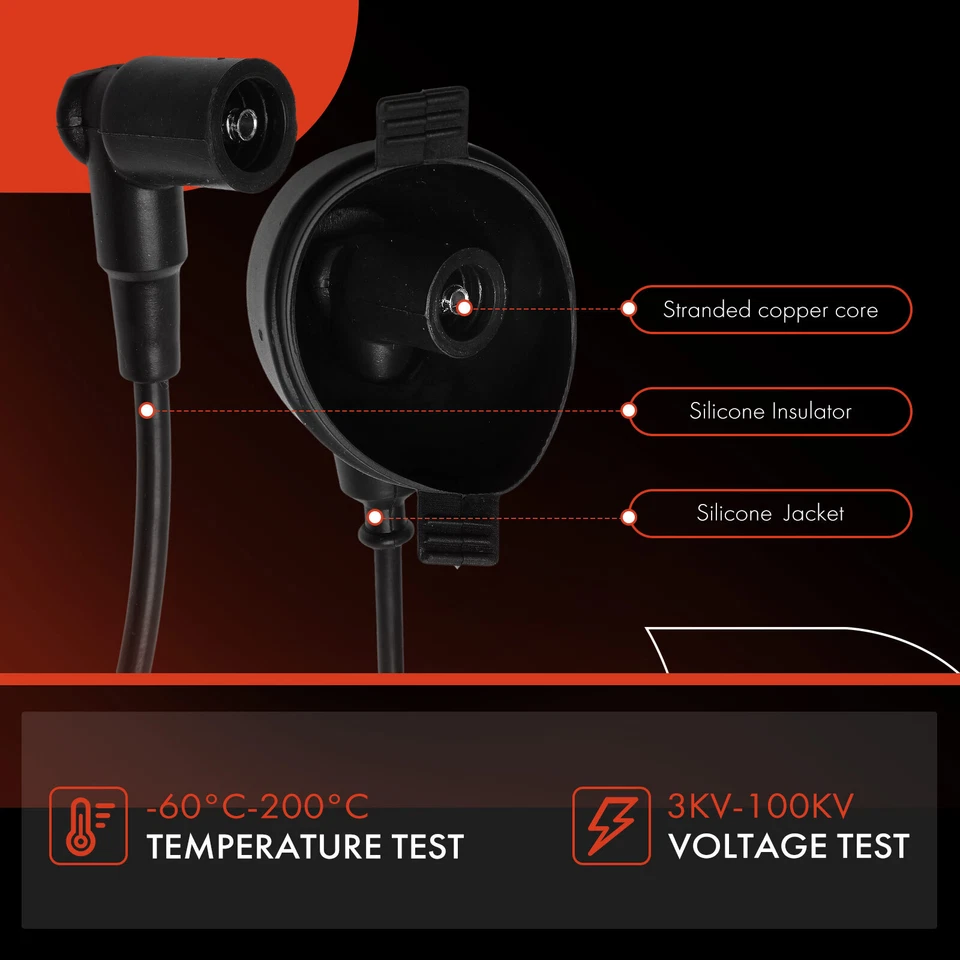 A-Premium 8 件火花塞线套装适用于宝马 533i 535i 535is 633CSi 635CSi 735i — 第 4/4 张图片