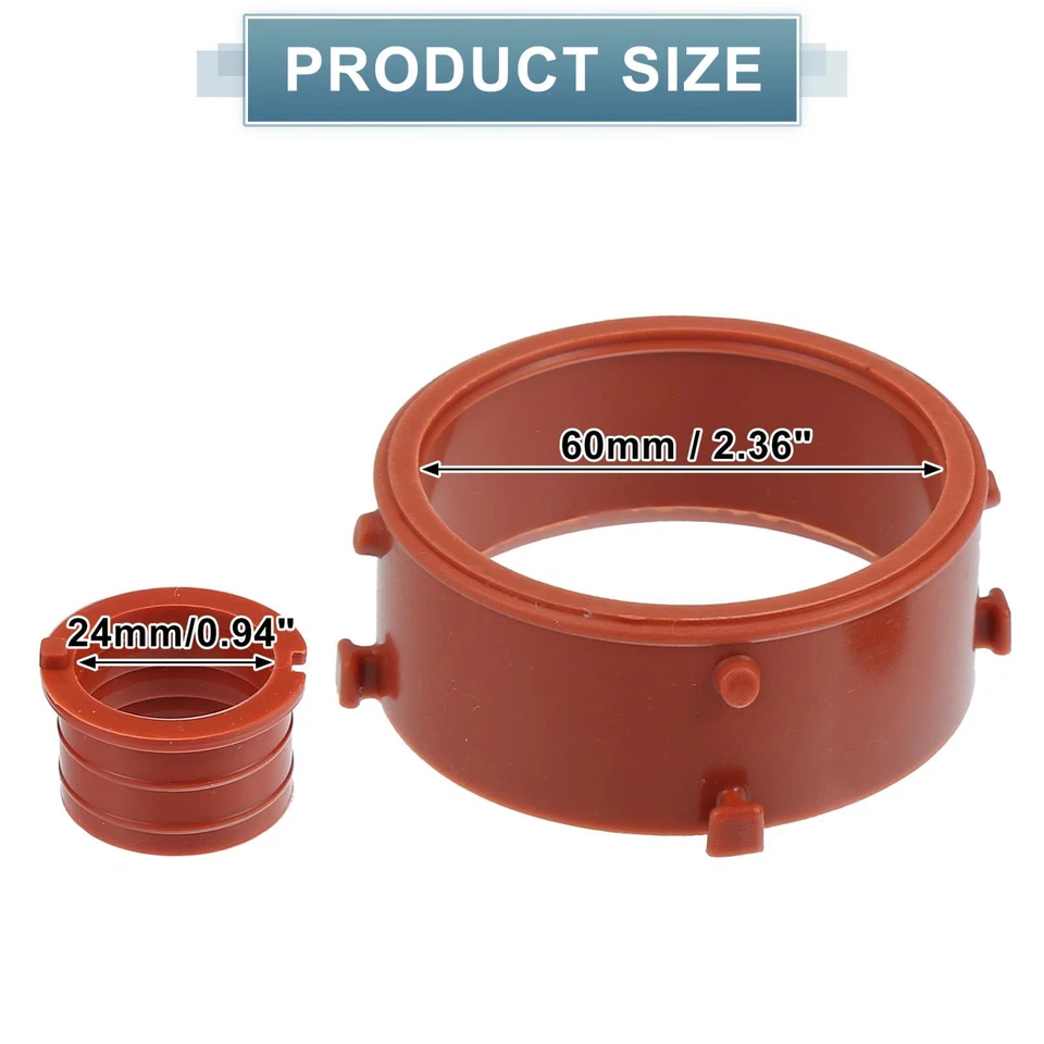 Sello de admisión turbo rojo de goma 3 piezas A6420940080 para Mercedes-Benz R320 2007-2008 Foto 3 de 4