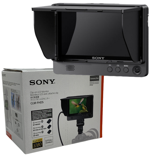 New Sony CLM-FHD5 Clip-On 5" Full HD LCD On-Camera Monitor - Picture 1 of 11