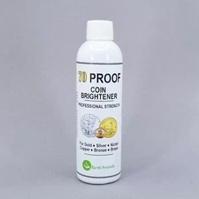 70 Proof Coin Brightener & Cleaner for Gold Silver Copper Nickel Bronze MS-70