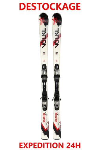 ski adulte occasion VOLKL "UNLIMITED" taille : 170 cm = 1 mètre 70 + fixations. - Photo 1/4