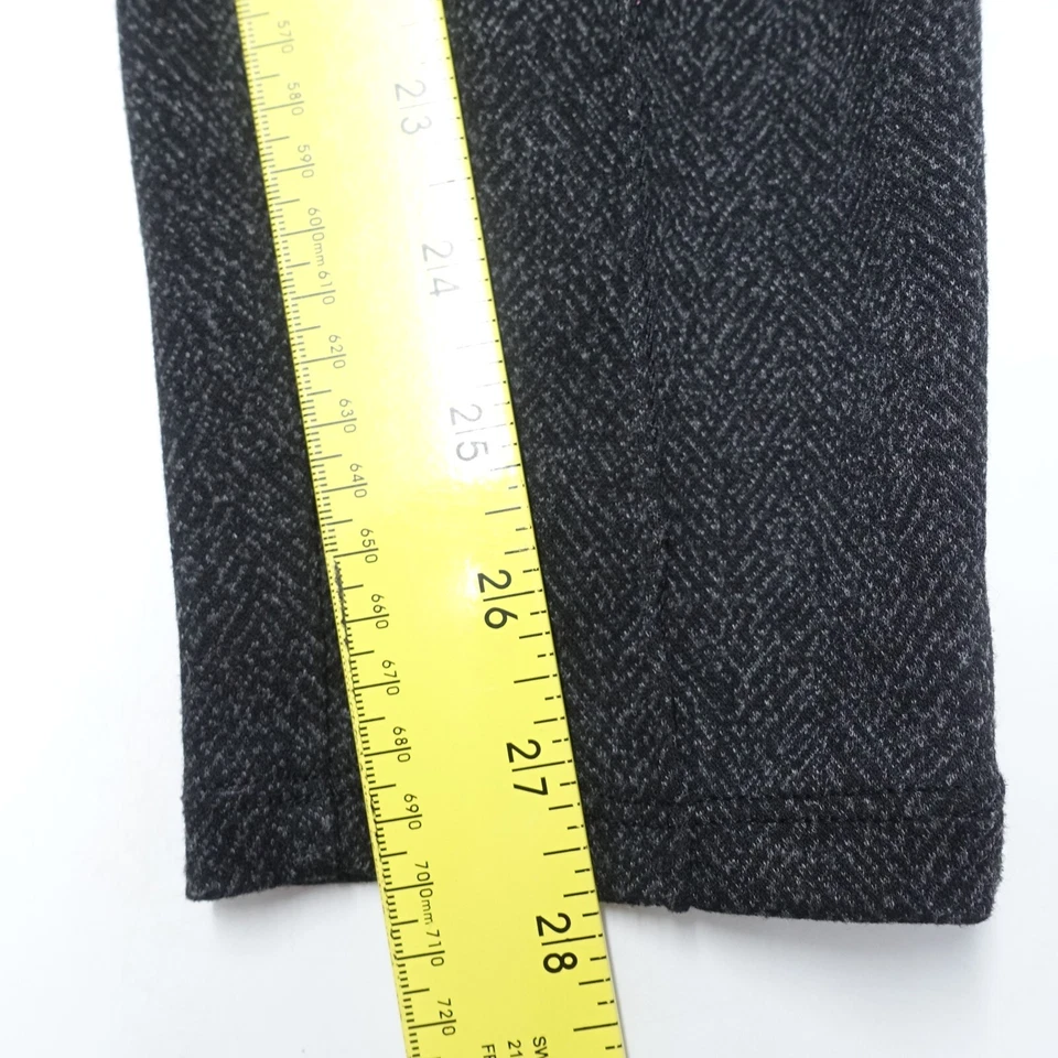 Legging Nine West para mujer mediano negro espiga poliéster elástico cintura alta Foto 2 de 4