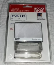 Cosco 2000 Plus Jumbo 3 message stamp PAID RECEIVED and FAXED (5715)