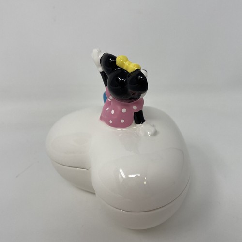 Vintage Minnie Mouse Schmuckschatulle Herz Schmuckschatulle Disney Japan ca. 70er Jahre - Bild 7 von 20
