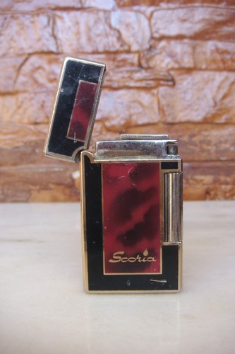 ANTIGUO ENCENDEDOR DE GAS VINTAGE RARO COLECCIÓN SCORIA 5000F High Class - Imagen 8 de 24