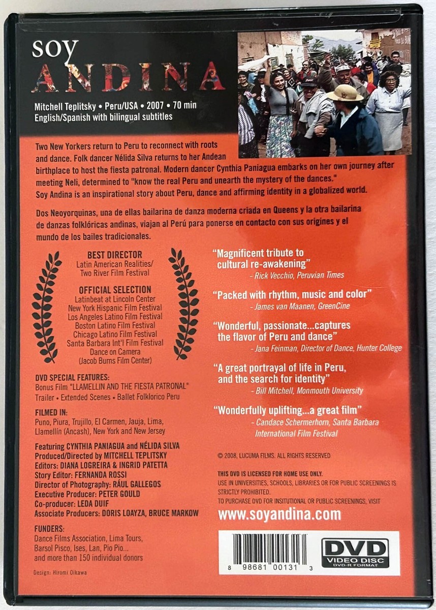 Soy Andina - A Film About Peru, Dance and Identity (DVD