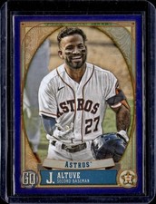 2021 Topps Gypsy Queen Indigo Parallel #20 Jose Altuve 149/250 Astros