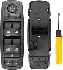 Master Power Window Switch, Driver Side 8  13 Pins, Replacement for 2011-2016
