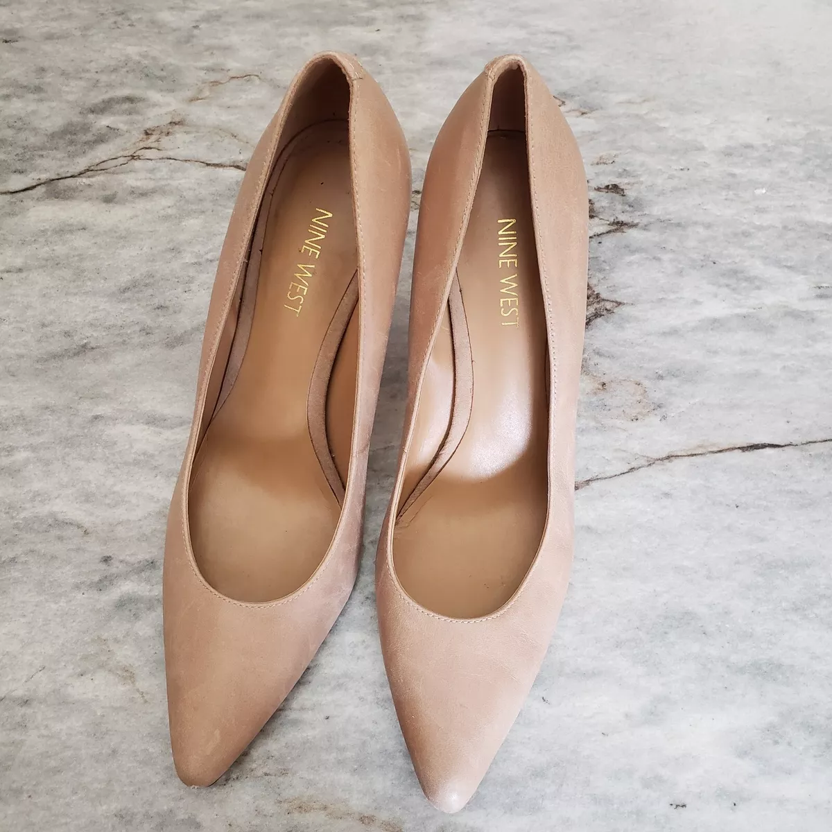 Nine west hot sale beige pumps