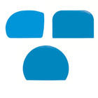 Set 3 x Teigabstecher Kesselschaber Schlesinger versch. Formen + Farben + Größen