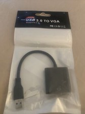 USB 3.0 To VGA Adapter: Certified Hi-Speed NEW
