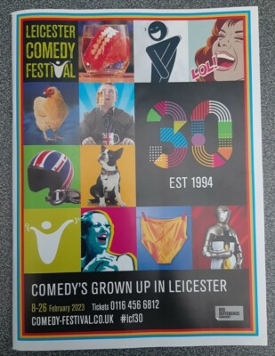 Leicester Comedy Festival 164 SEITE A4 Color Guide 8.-26 Feb 2023 Stewart Lee