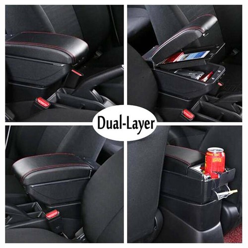For Mazda CX-3 2015-2018 Dual Layer Armrest Center Console For Storage Box - Picture 3 of 9