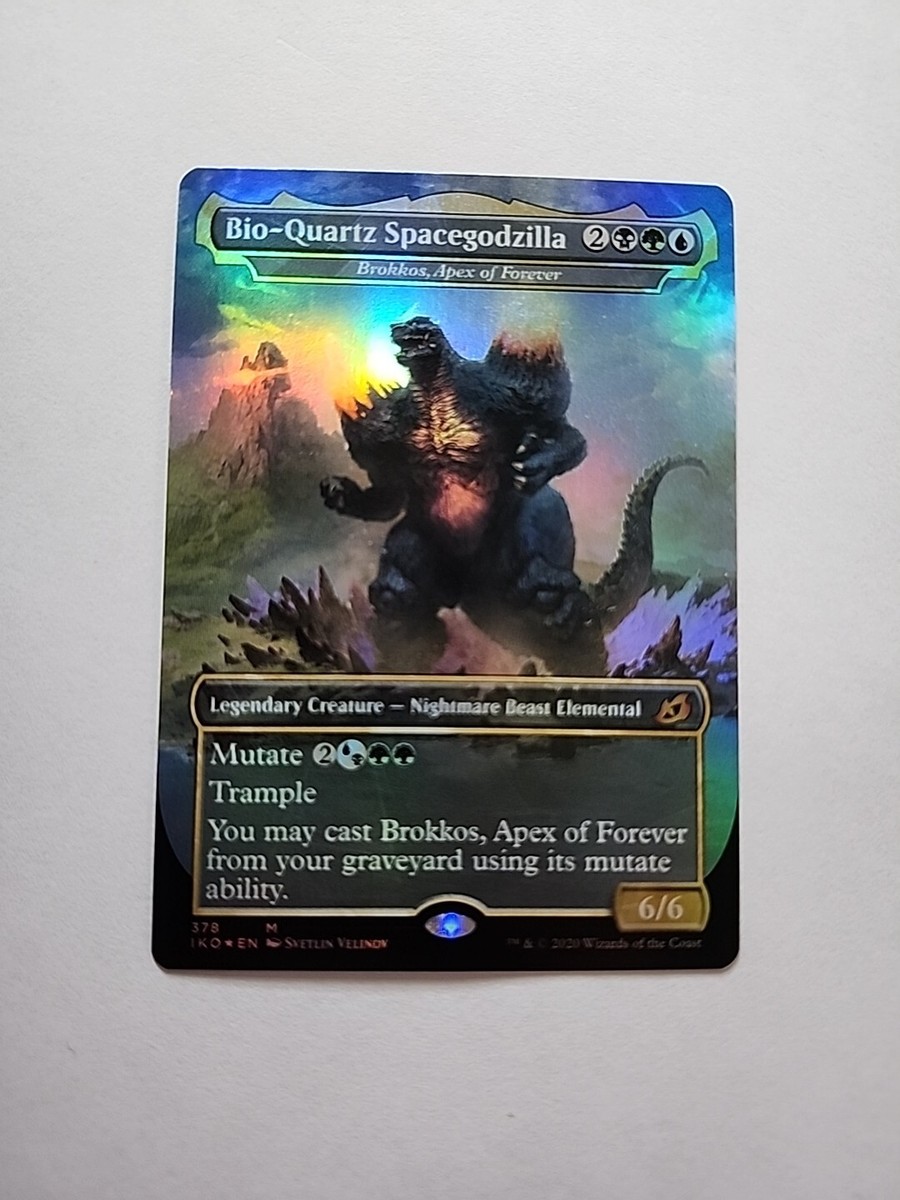 FOIL Bio-Quartz Spacegodzilla Ikoria IKO Brokkos Apex FOIL Bio-Quartz Spacegodzilla Ikoria IKO Brokkos Apex