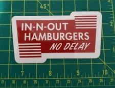 In N Out Burger Car Decal Bumper Sticker (No Delay) New INO
