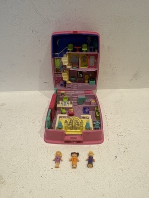 Vintage Polly Pocket 1994 Star Bright Dinner Party 100% komplett 3 Figuren