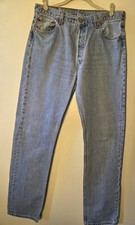Vintage Levi's 501 xx Light Wash Jeans Dec 1996 Made In USA 36x36 Tag 34x34 