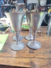 Tasses à calice vintage Valero EPB plaqué argent, lot de 4 - Made in Spain